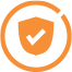 Orange checkmark icon